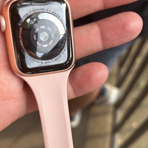 Apple Smartwatch with Light Pink Band - Picture 2 of 3